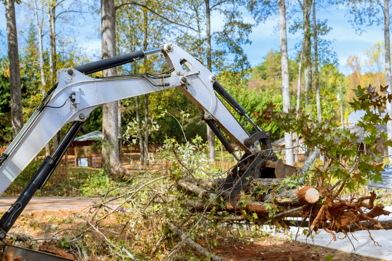 Land clearing in Poway, CA